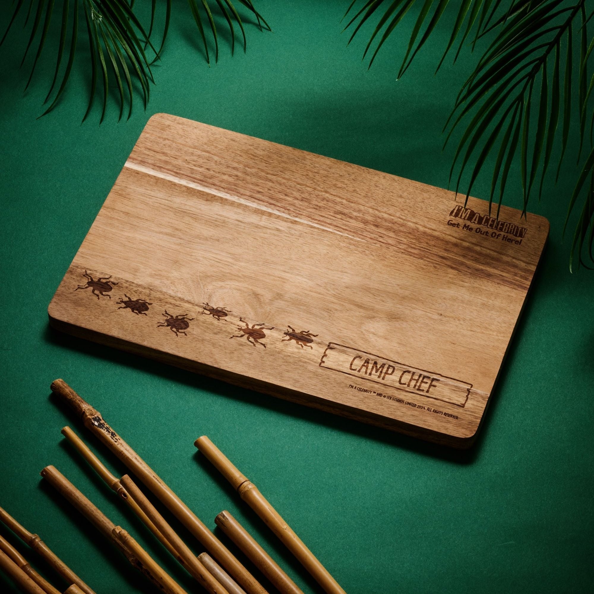 na I'm A Celebrity Wooden Chopping Board