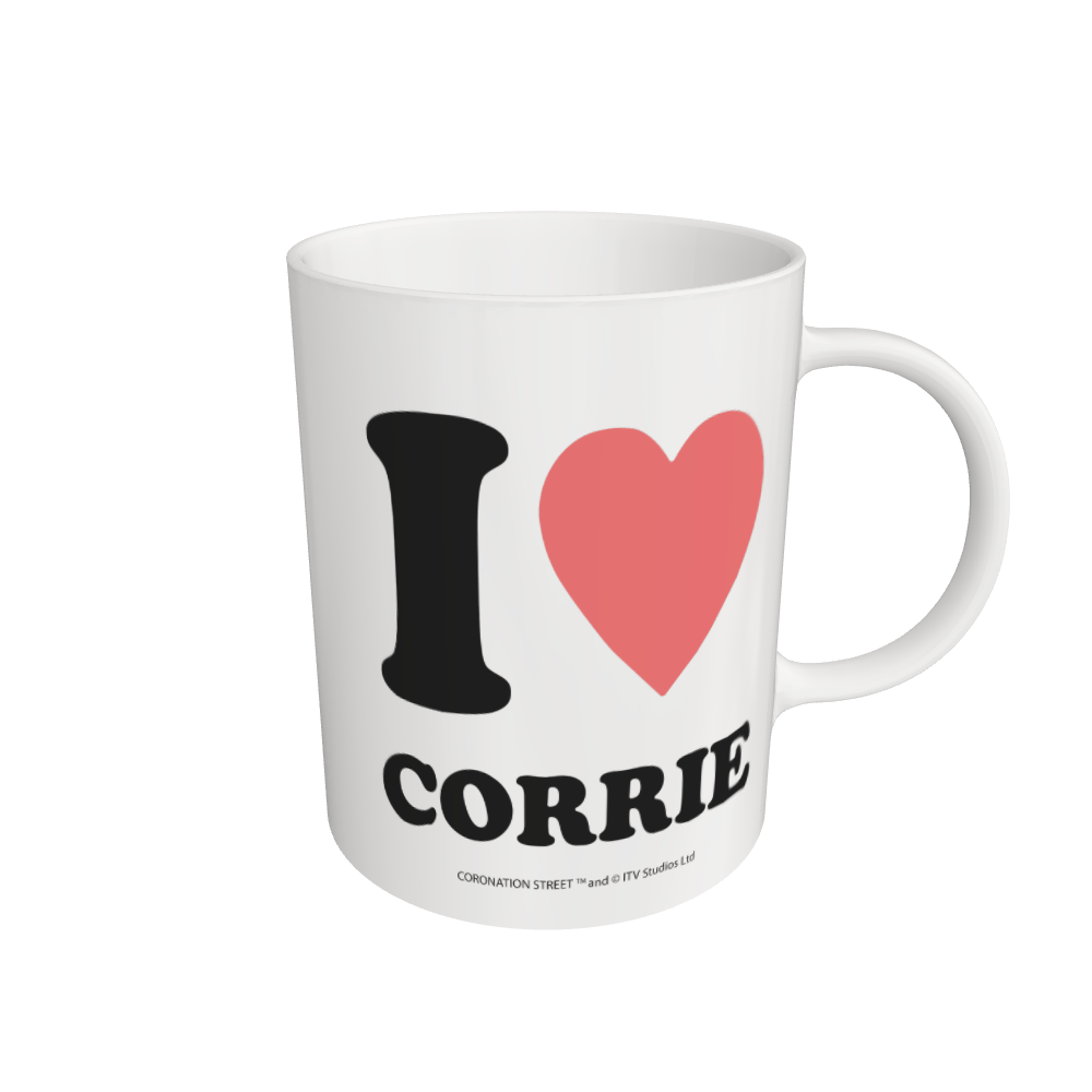 White I Love Corrie - Mug