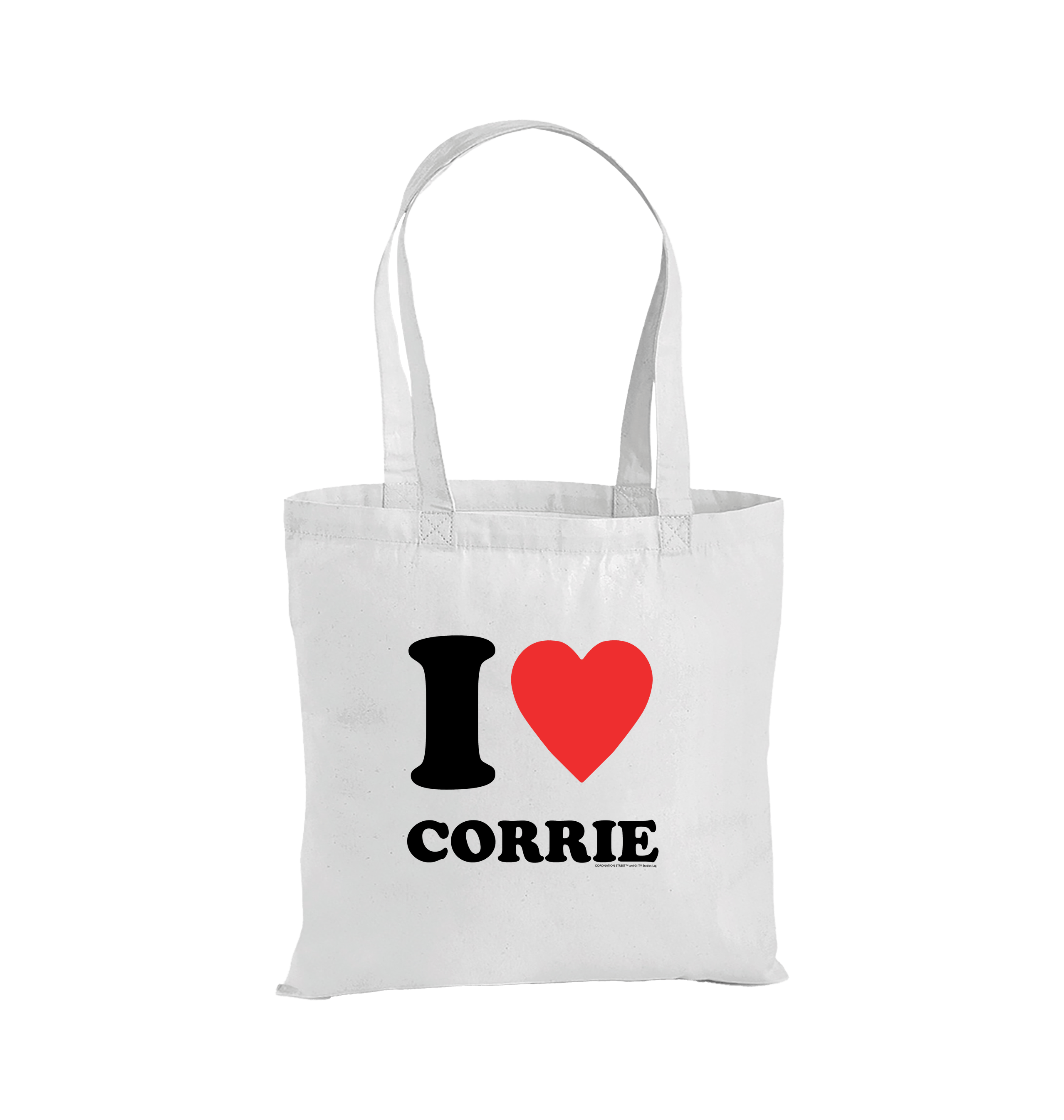 White Printed Bag Front