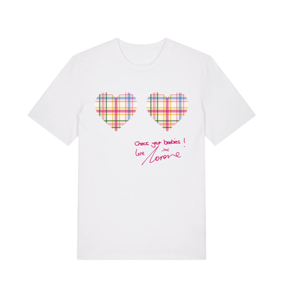 White Printed T-shirt Front
