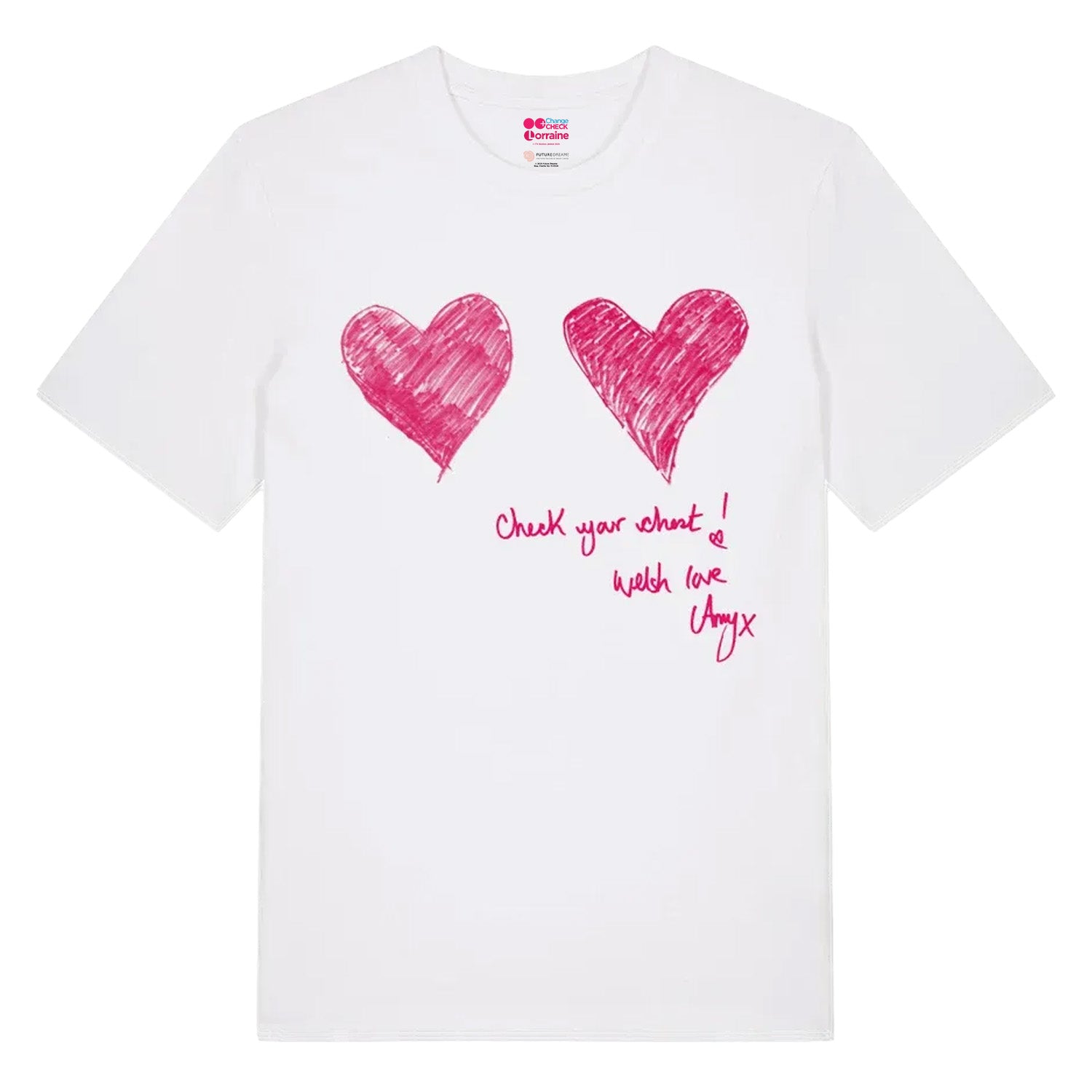 "Check your chest" T-shirt - By Amy Dowden