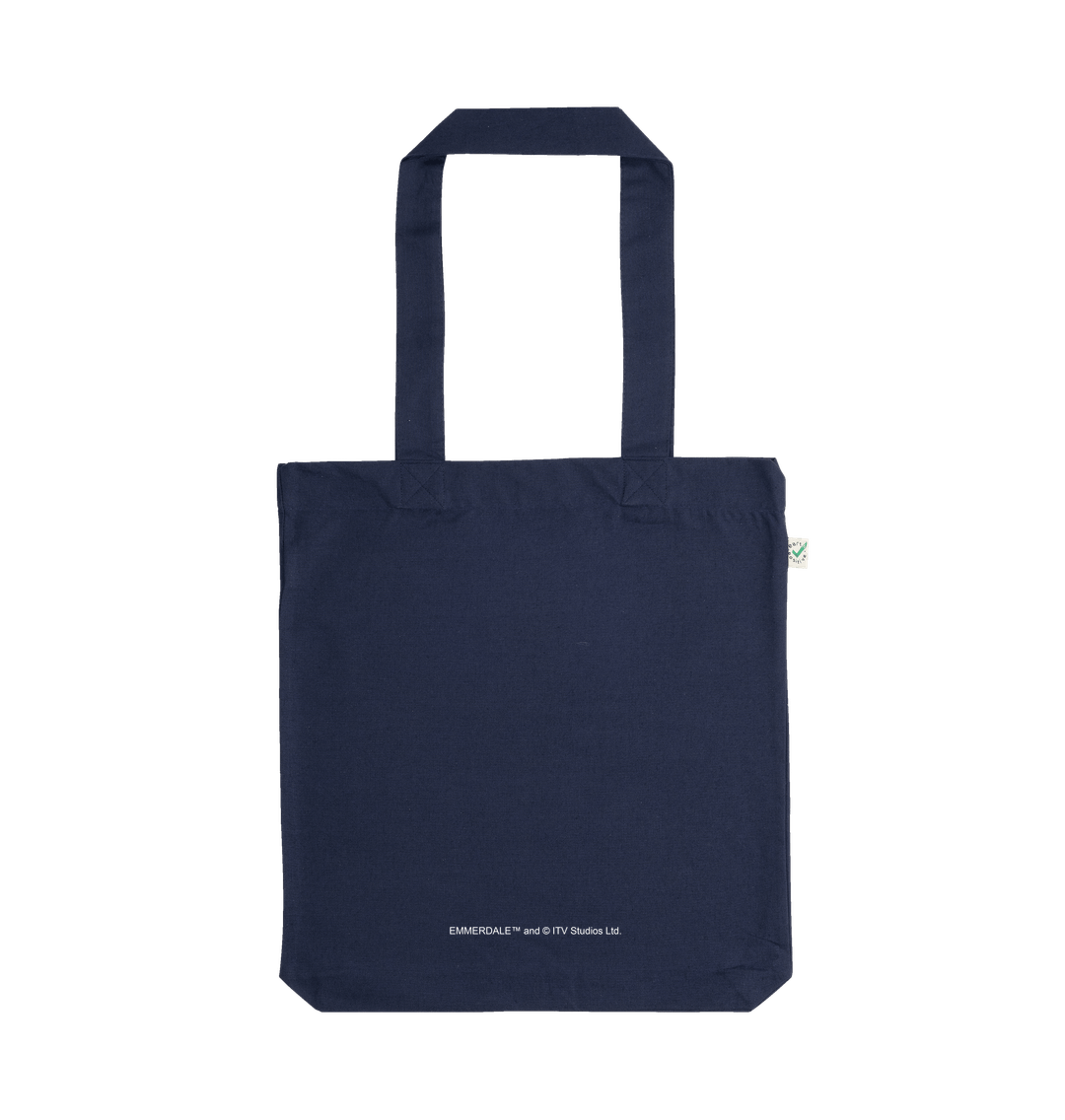 Navy Printed Bag