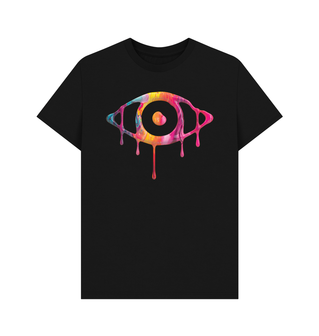 Black Printed T-shirt Front