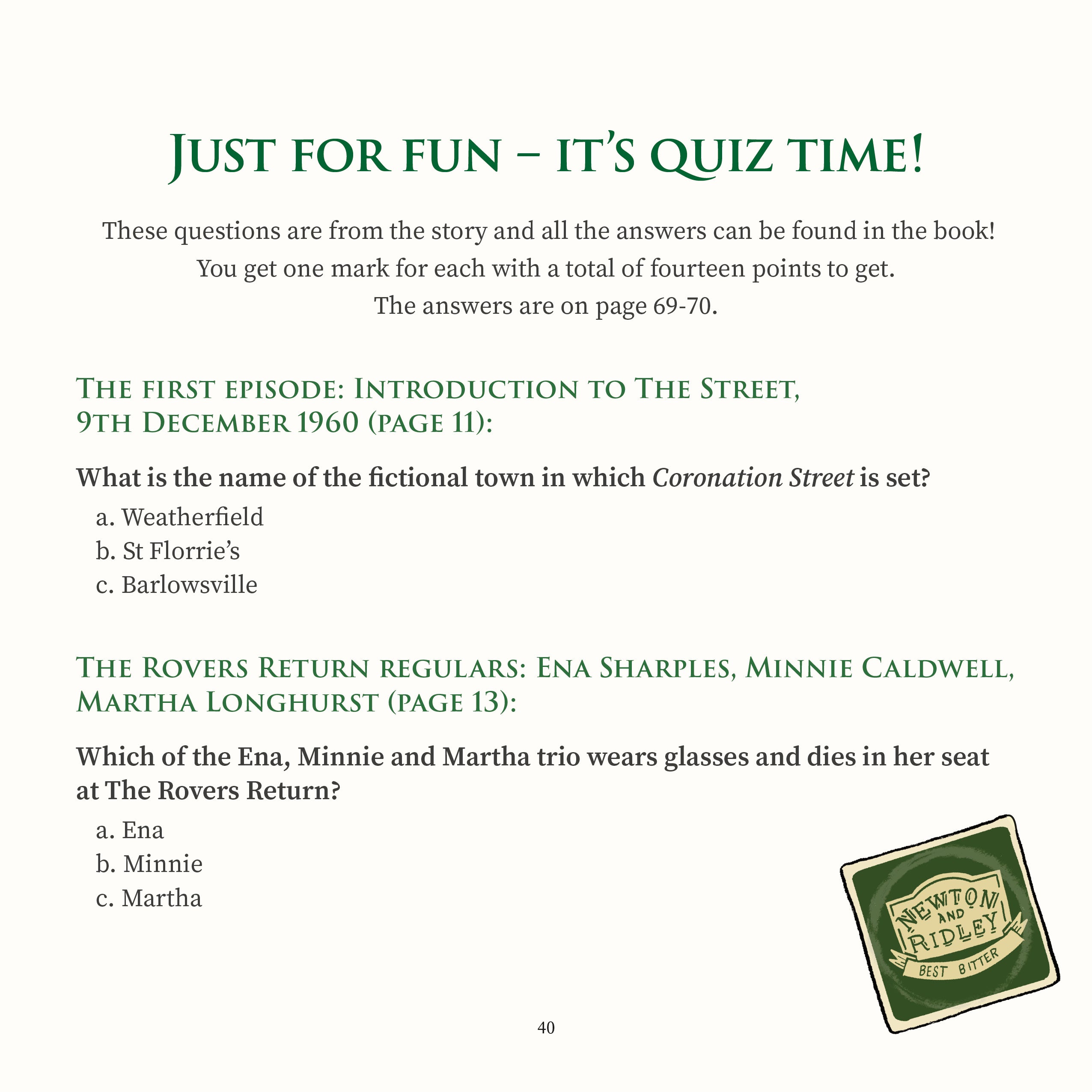 looking back at … Classic Coronation Street