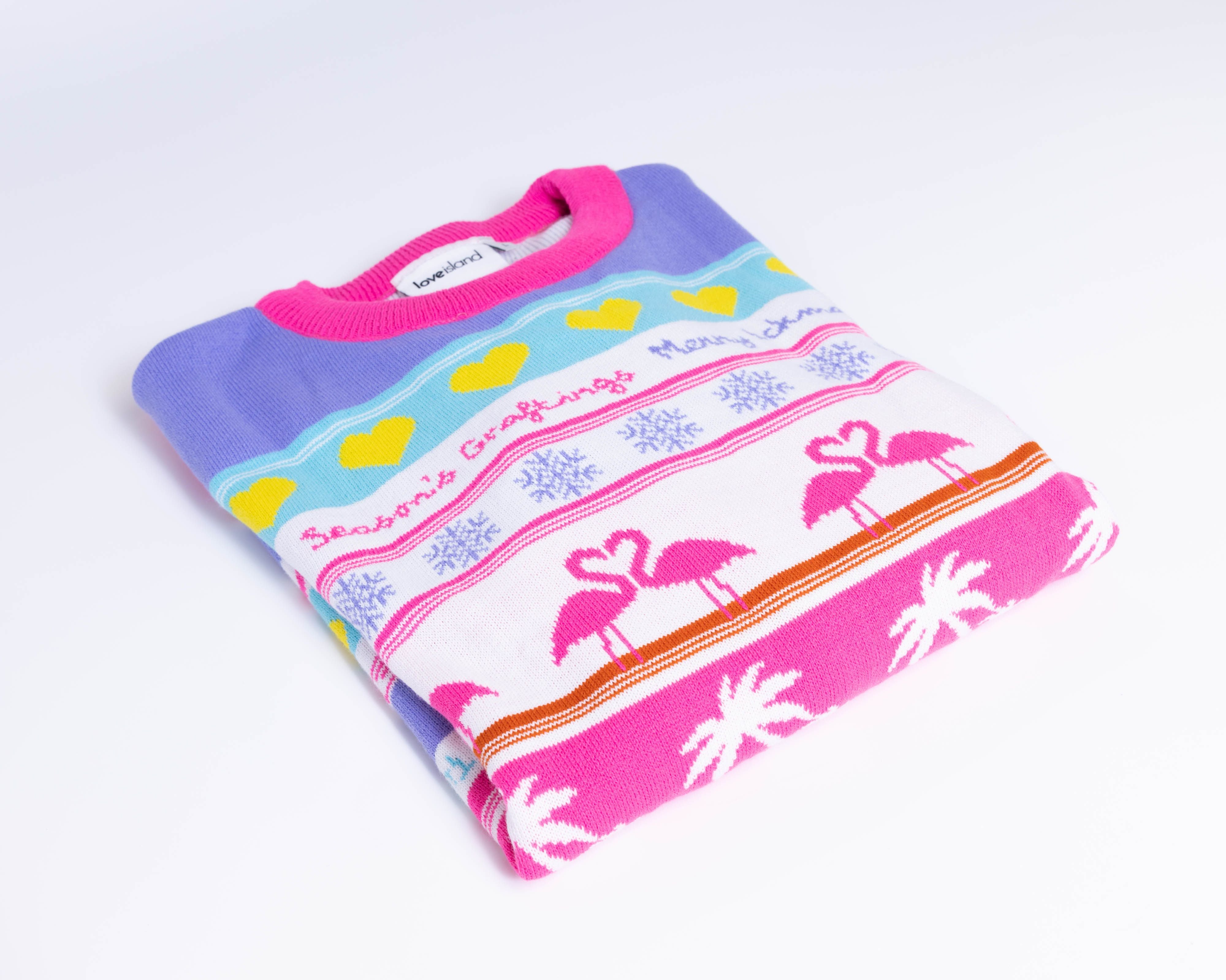 White Love Island Christmas Jumper