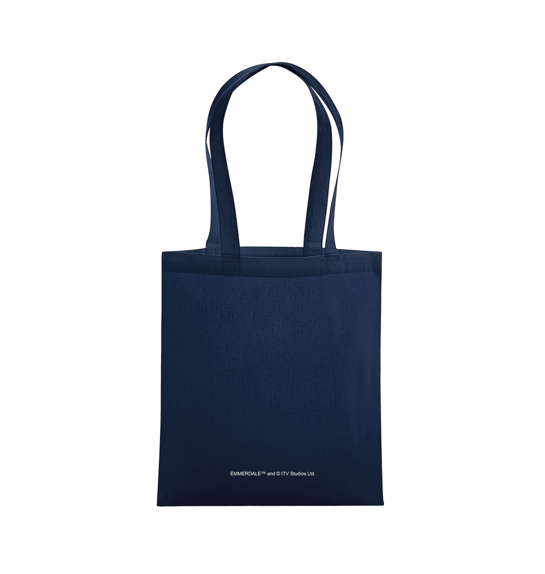 French Navy Printed Bag