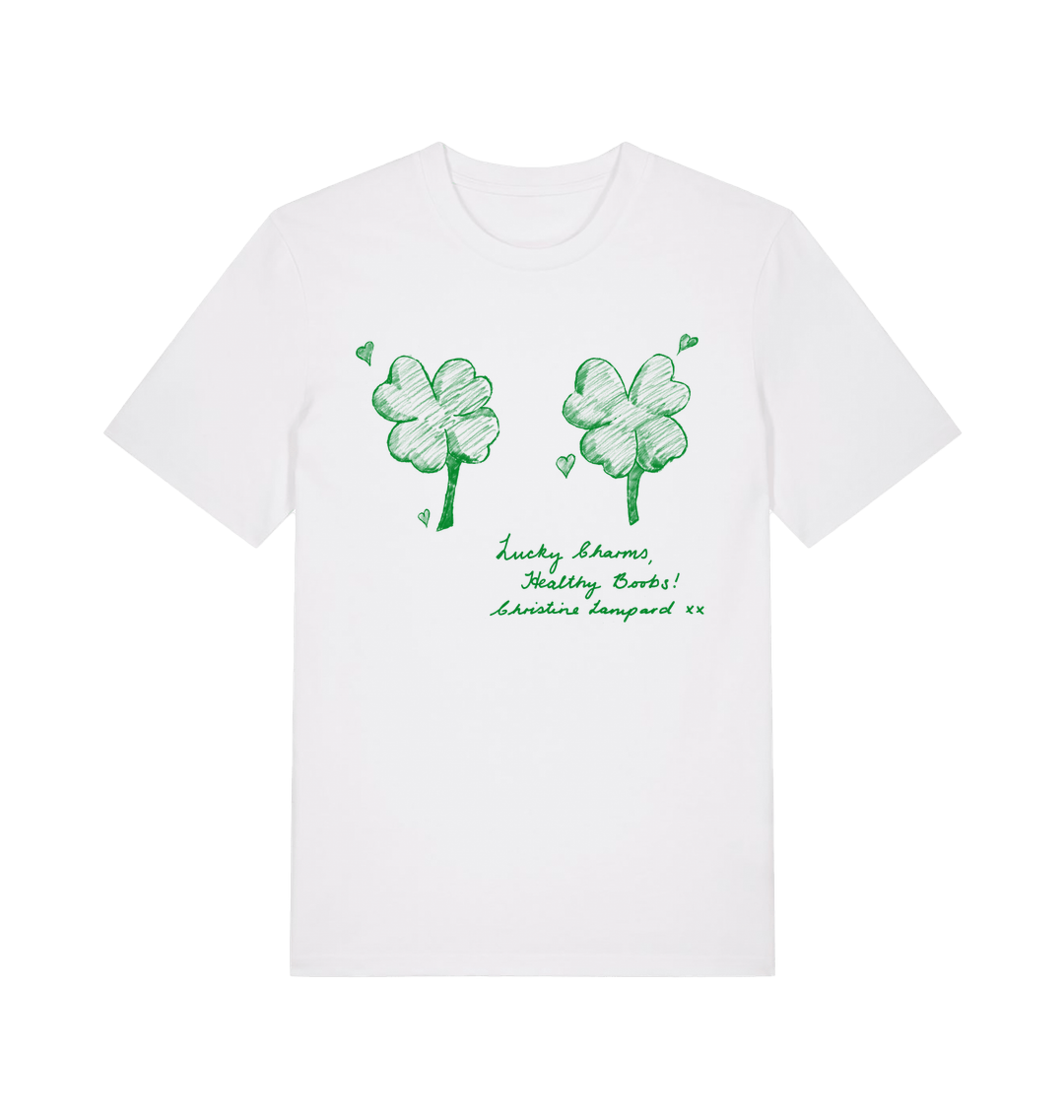 White Printed T-shirt Front