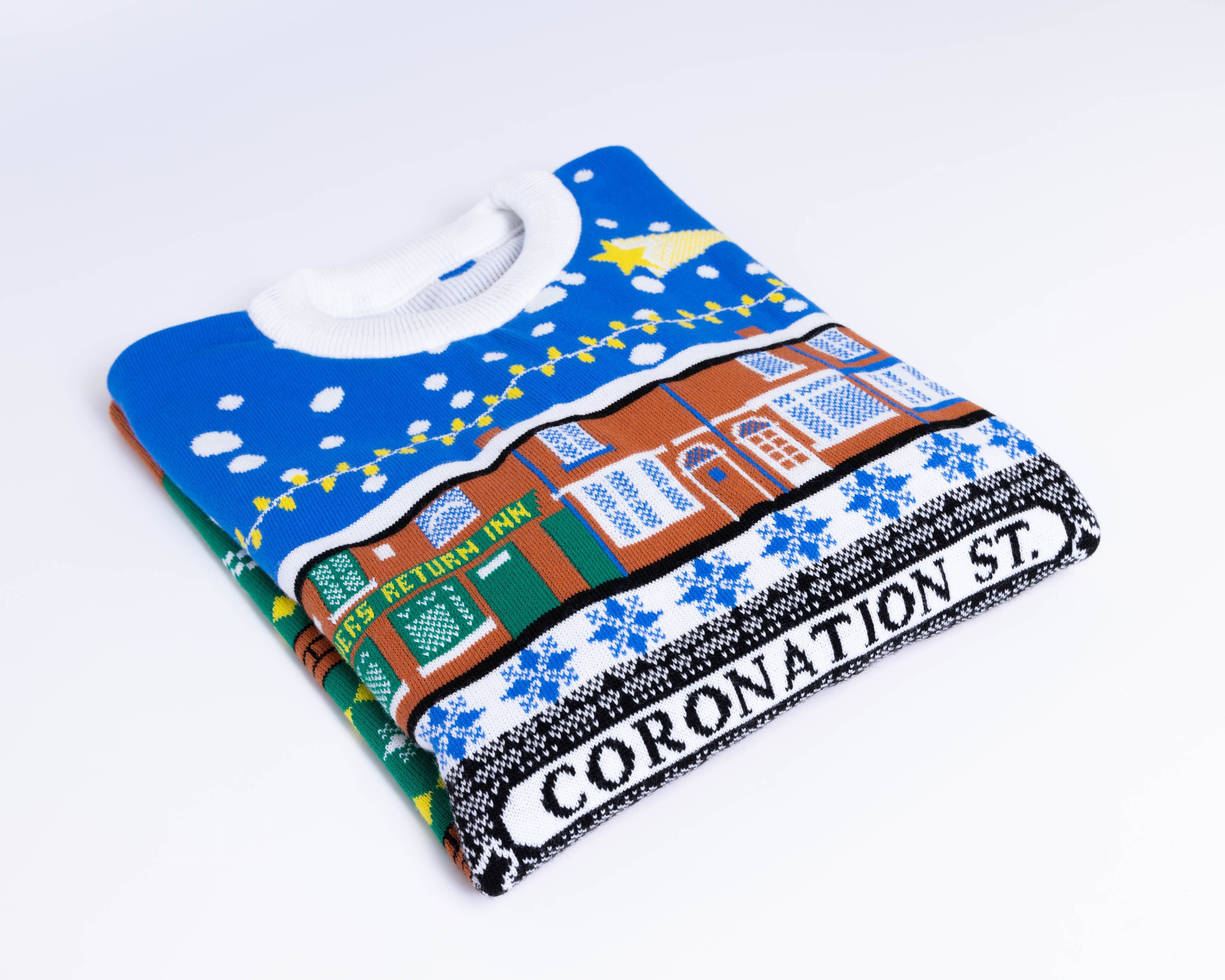 White Coronation Street Christmas Jumper