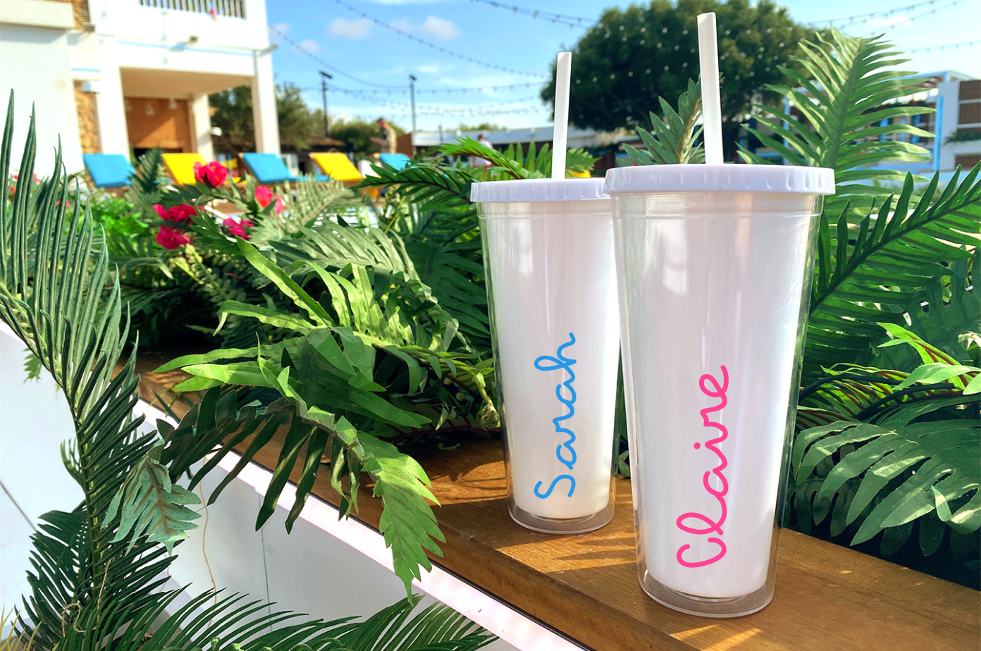 NEW! Official Love Island Straw Cup - Personalised