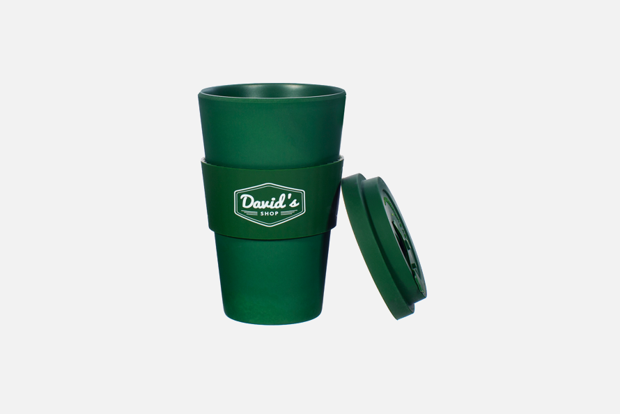 David's Shop Reusable Cup - Solid Green