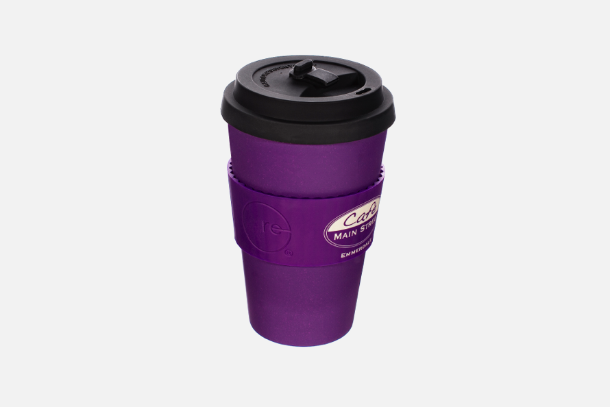 Cafe Main Street Reusable Cup - Purple