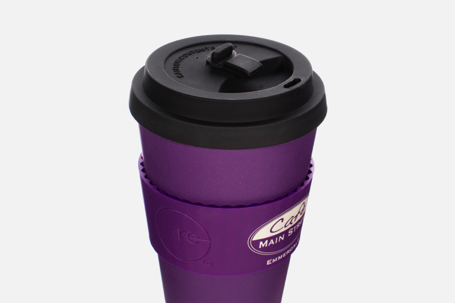 Cafe Main Street Reusable Cup - Purple