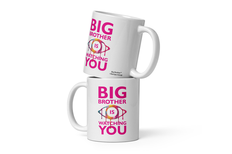 Big Brother Is Watching You - White glossy mug