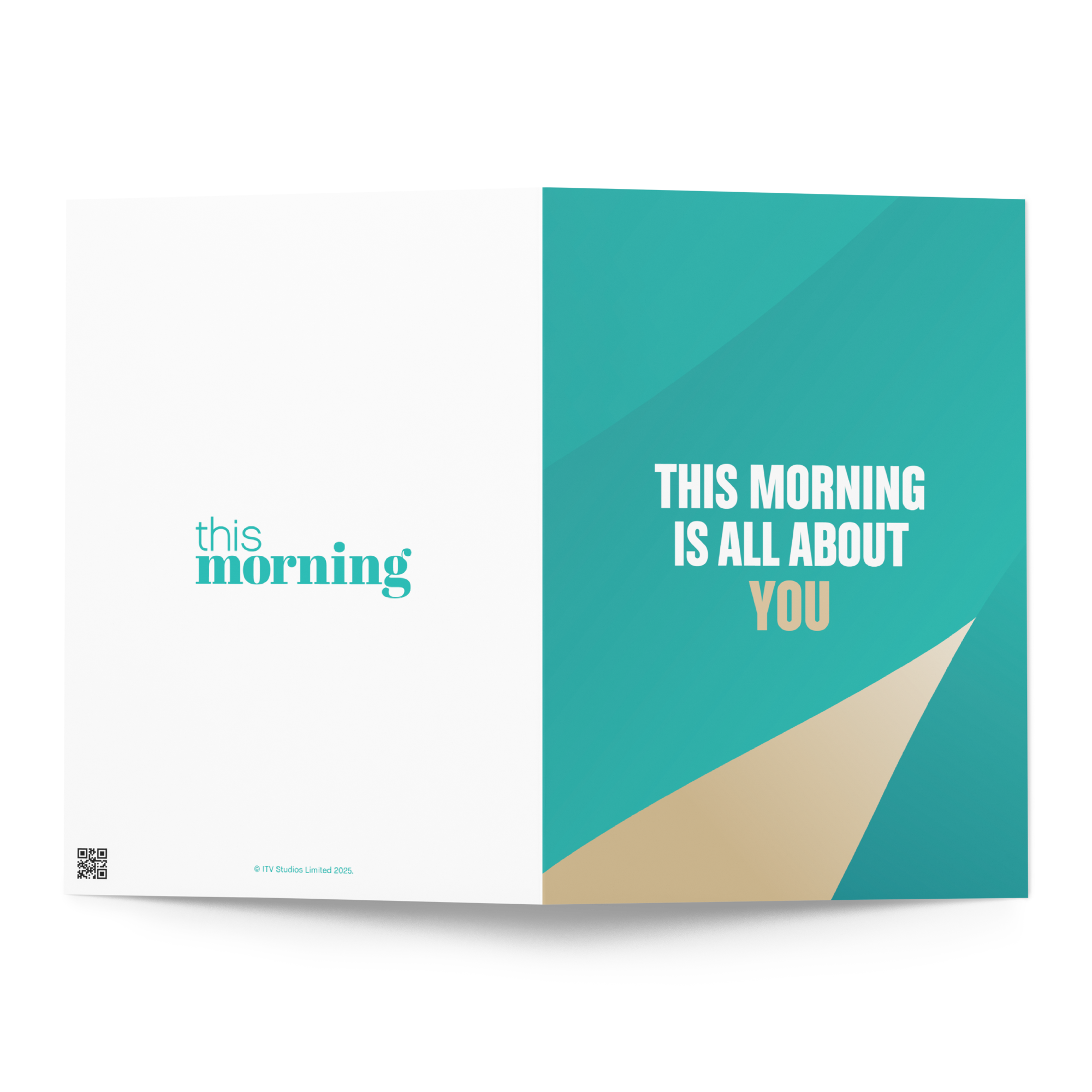 "This Morning is All About You" Greeting card