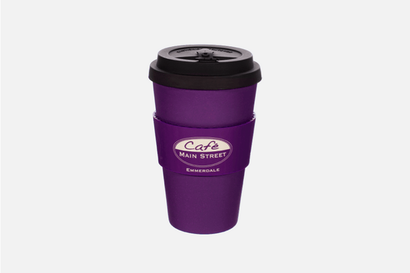 Cafe Main Street Reusable Cup - Purple