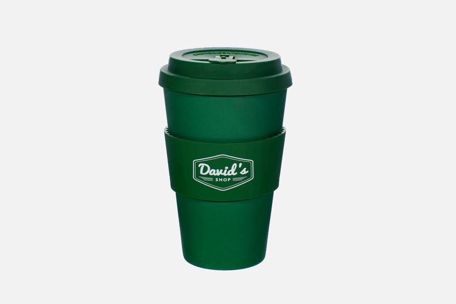 David's Shop Reusable Cup - Solid Green