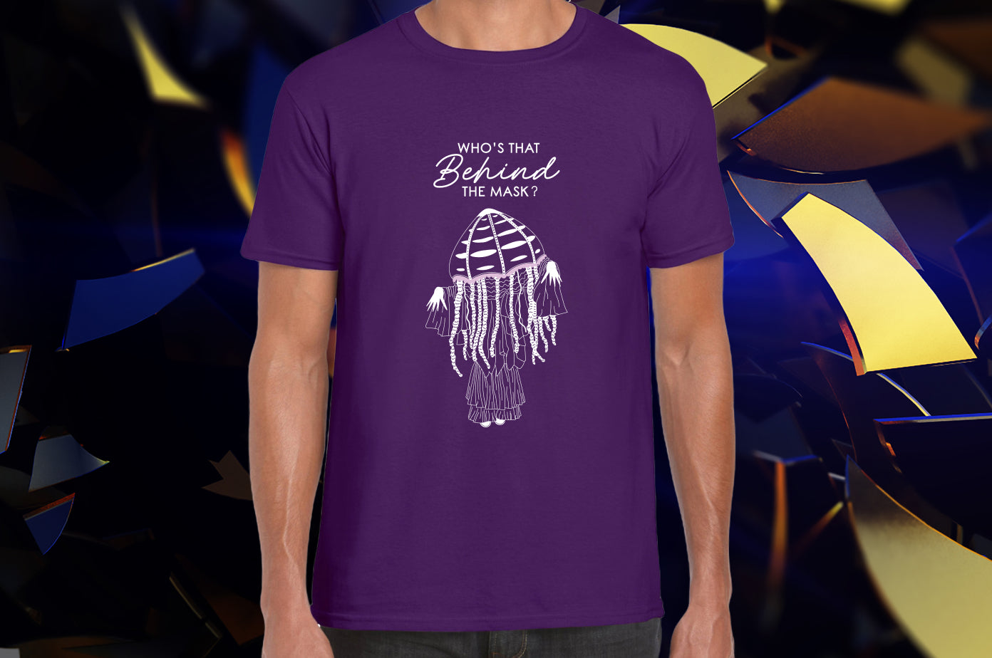 Jellyfish Who's That Adult T-Shirt - Personalised