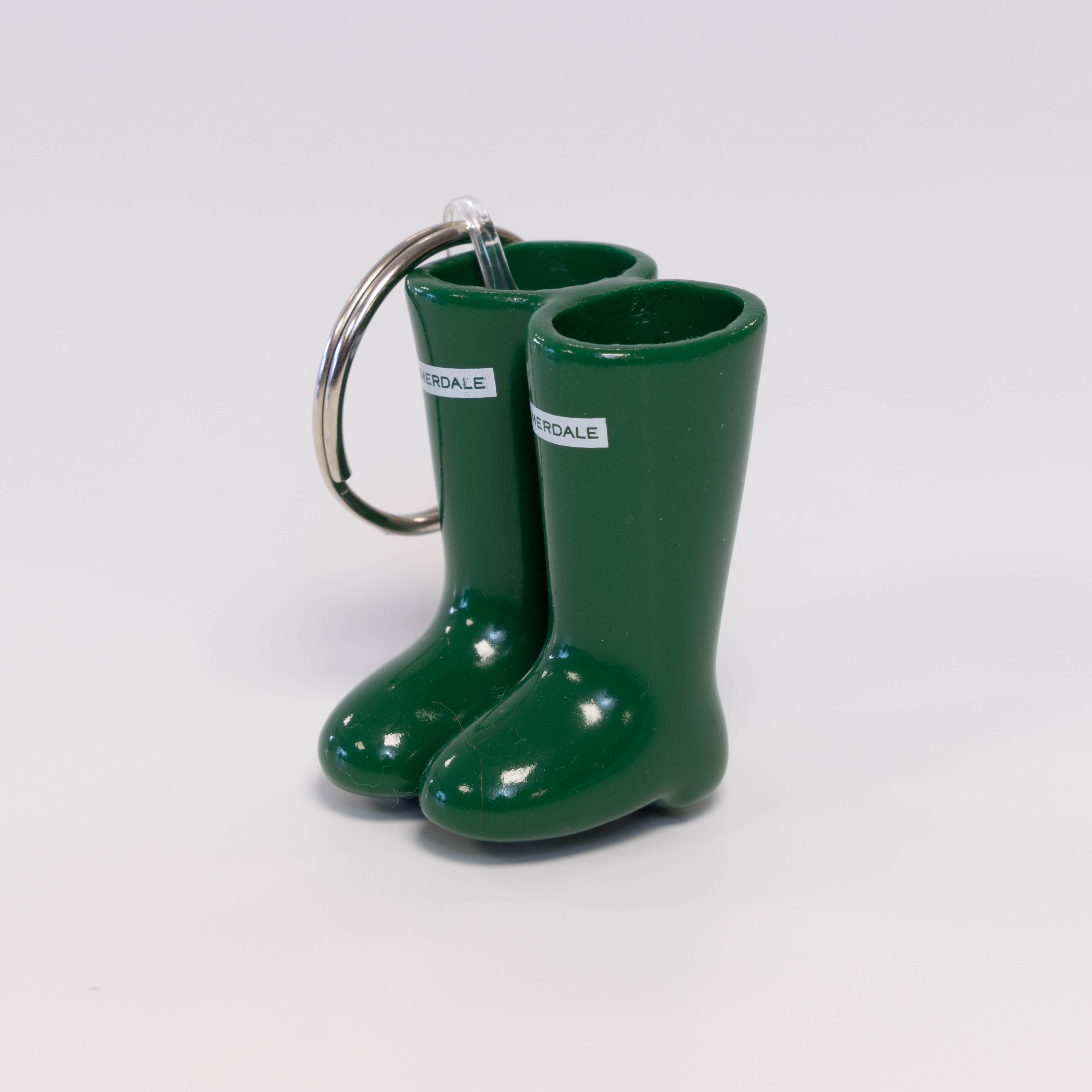 Green Welly Boot Keyring